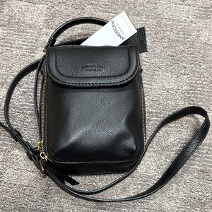 American Leather Co. Black Crossbody Bag